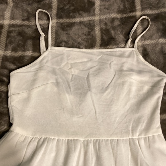 H&M Conscious  NWT floor white maxi dress spaghetti straps  XXS - Picture 2 of 6